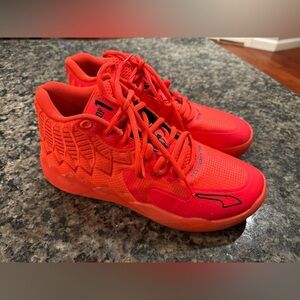 Puma MB.01 Not From Here 2021 Rare Red Blast Lamelo Basketball Shoes Size 10.5